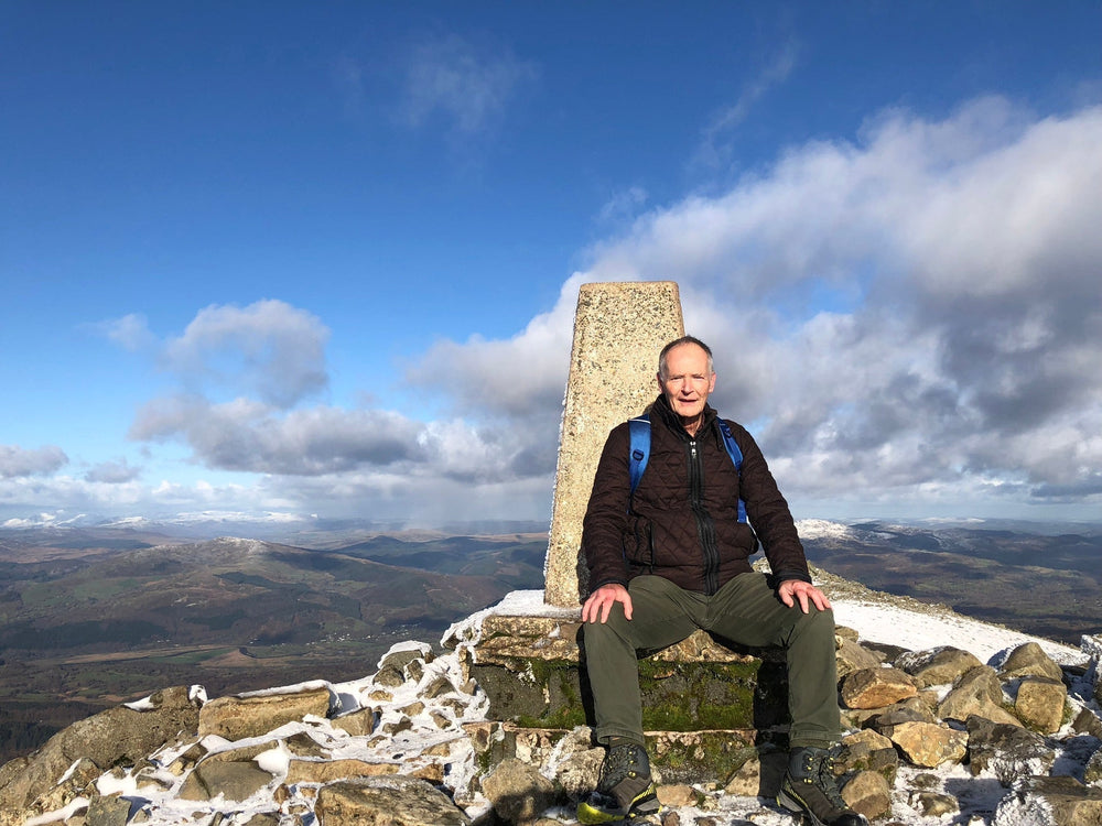 Andrew Green on the summit of Cader Idris