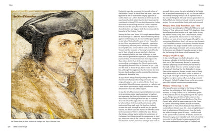 Renaissance Art (Tudor patronage of art and music, e.g., Hans Holbein's portraits)
The Globe Theatre (associated with Shakespeare's plays)
Tudor Style Architecture (distinctive half-timbered homes, grand palaces like Hampton Court)
The Thirty-Nine Articles (a statement of Anglican doctrine under Elizabeth I)
The Marian Exiles (Protestants who fled to Europe during Mary I's reign)
The Book of Common Prayer (introduced during Edward VI's reign, revised under Elizabeth I)
Hippocrates Otthen 
 William Oughtred 