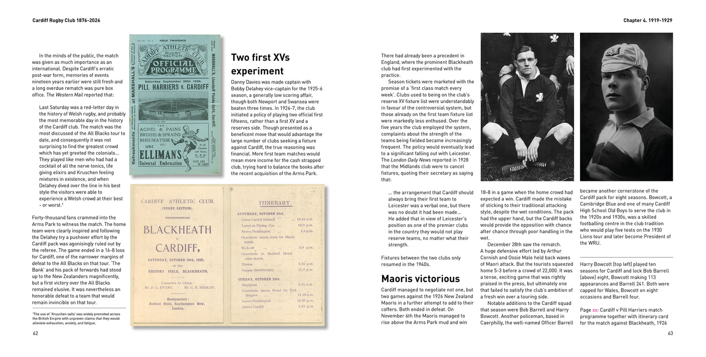 Cardiff Rugby Club  1876-2026, 150 Years