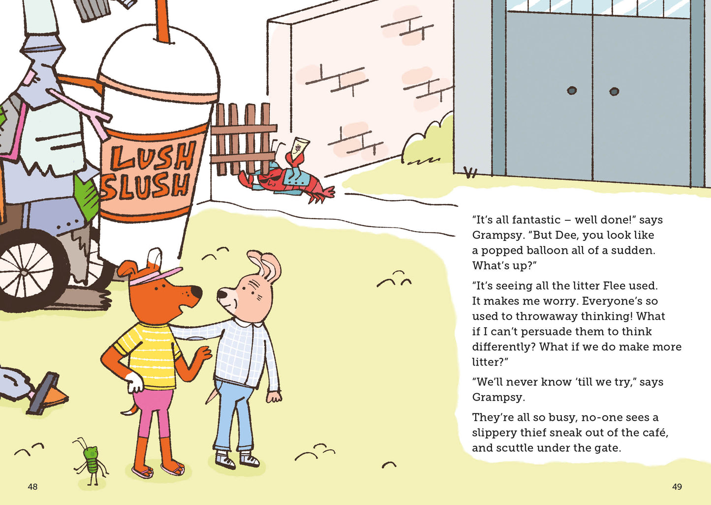 Dee and Flee at Paradise Beach