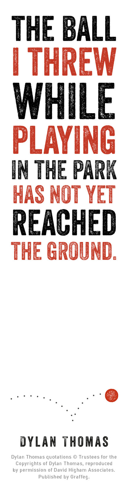 Dylan Thomas Bookmarks Pack 2