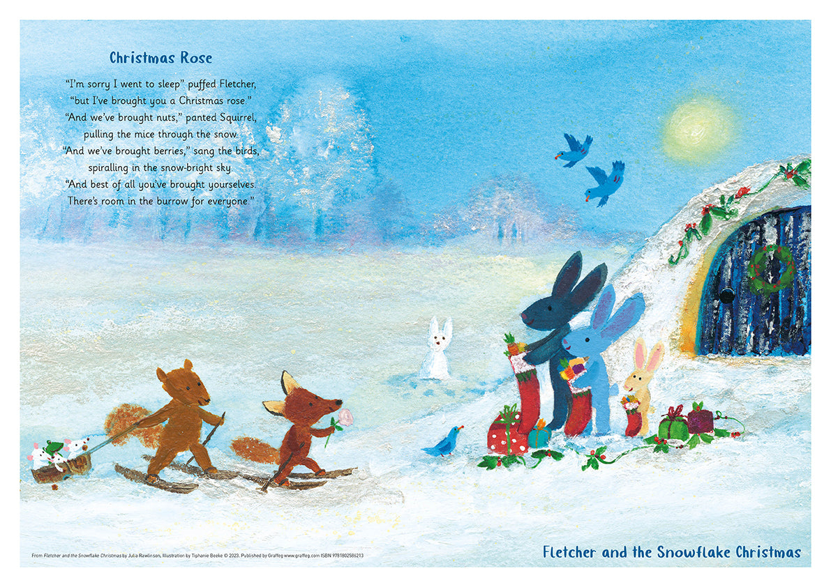 Christmas Rose – Fletcher and the Snowflake Christmas Poster – Graffeg ...