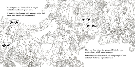 Fly, Butterfly, Fly! Colouring Book