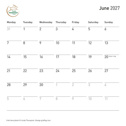 The Hare Calendar 2027