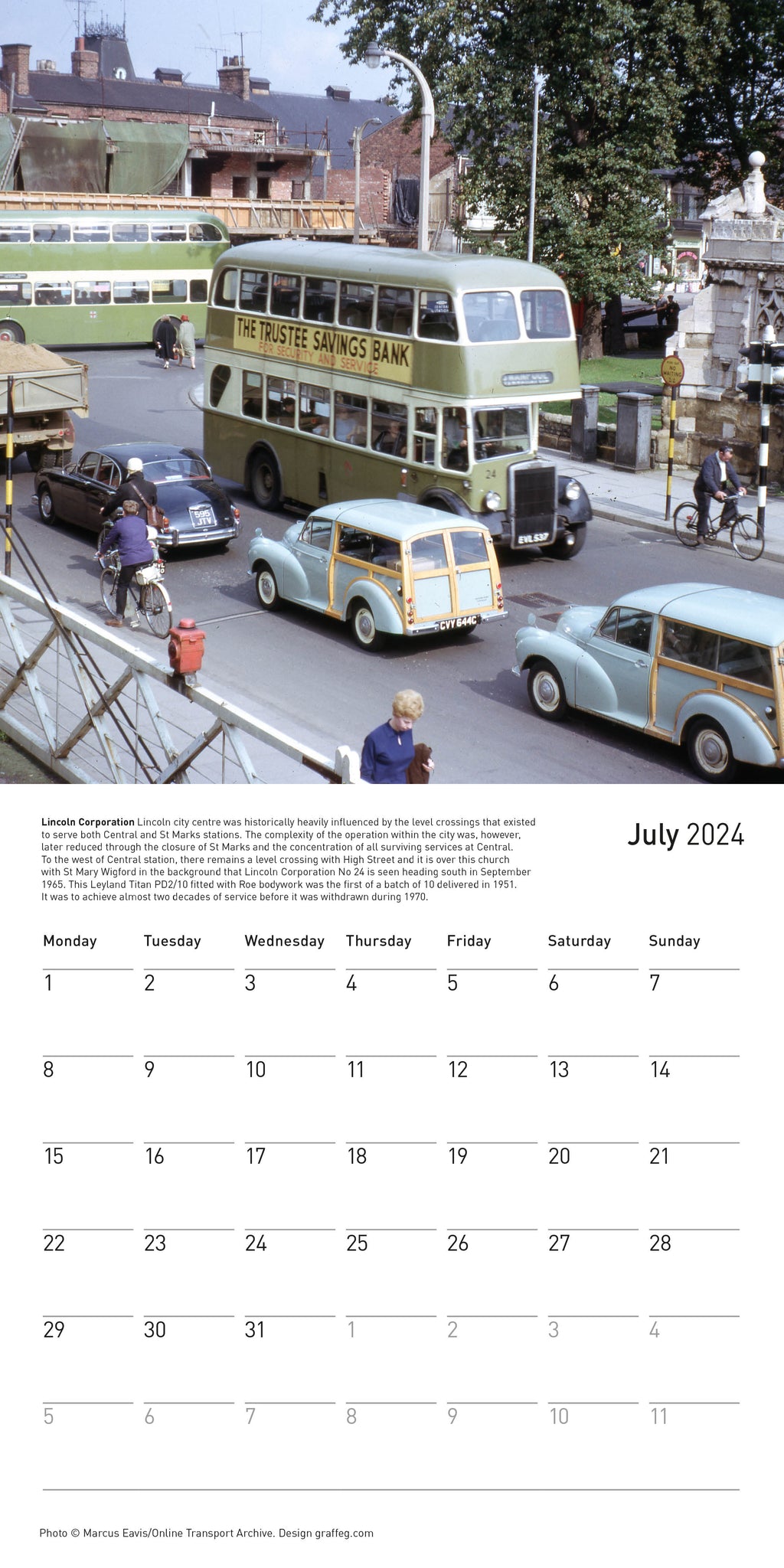 London Bus Calendar 2025