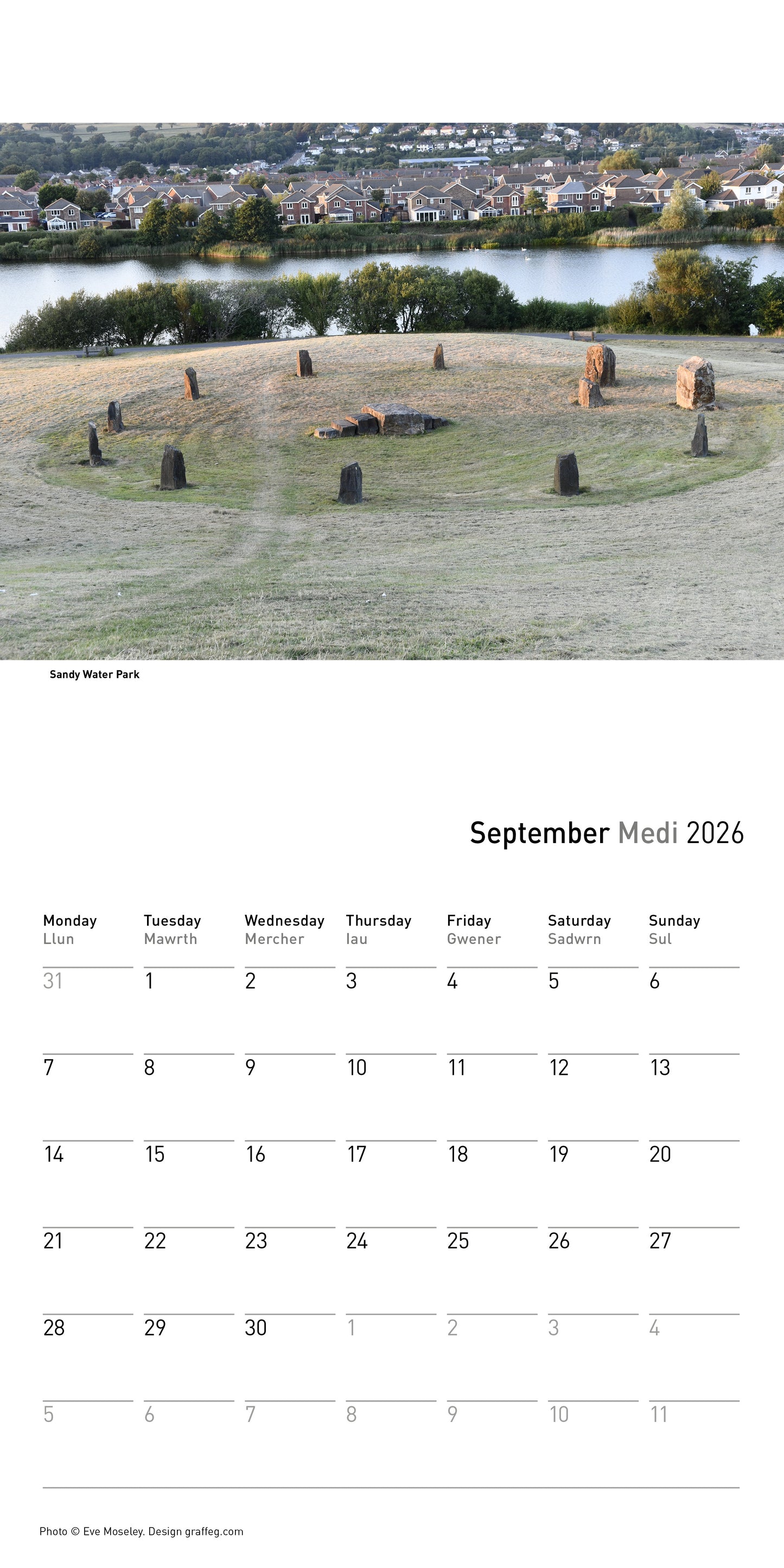 Llanelli Calendar 2026