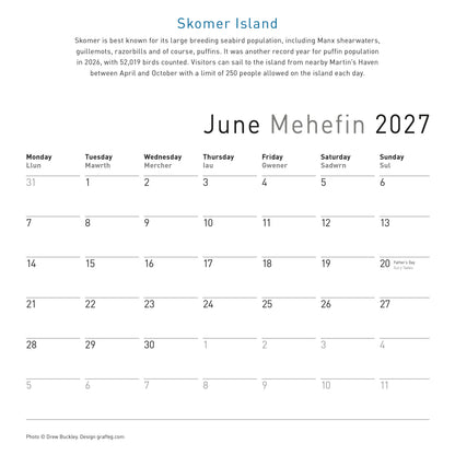 Pembrokeshire Calendar 2027