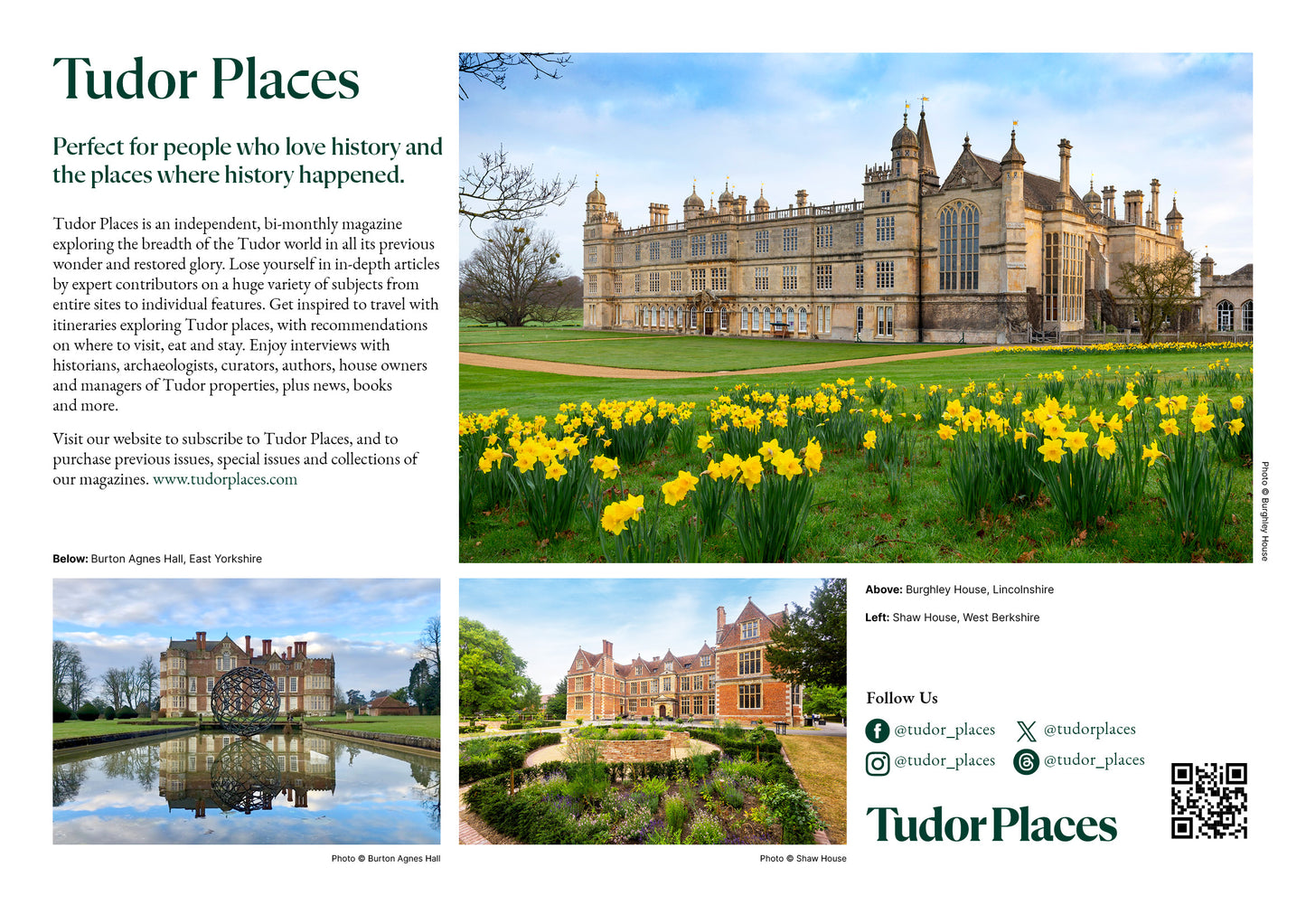 Tudor Places Calendar 2026