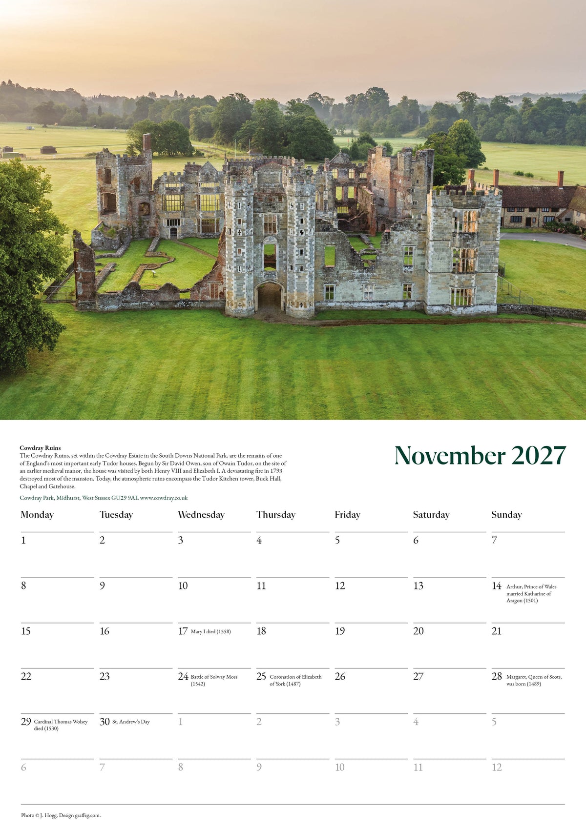 Tudor Places Calendar 2027