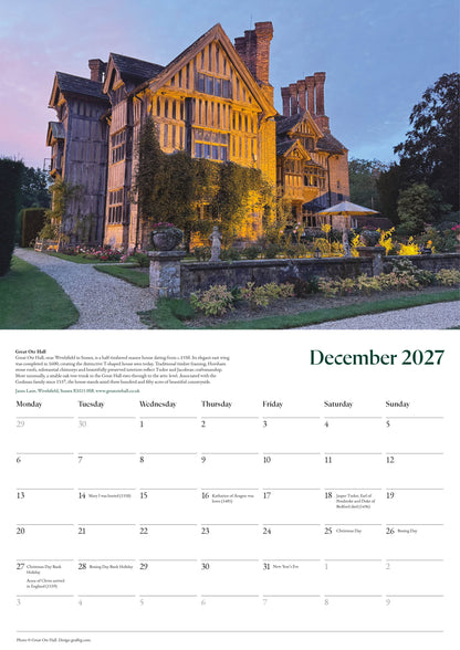 Tudor Places Calendar 2027