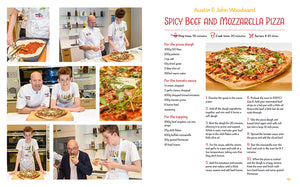 Cooks and Kids 3 Gregg Wallace published by Graffeg Spicy Beef and Mozarella Pizza