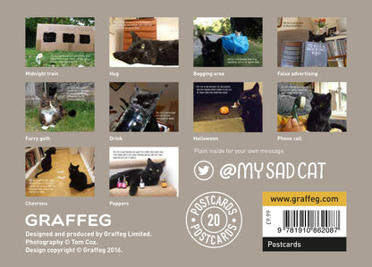 My Sad Cat Postcard Pack
