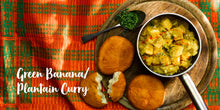 Load image into Gallery viewer, Vegan cookery book recipe book plant-based African Twist BAME in Wales Green banana plantain curry
