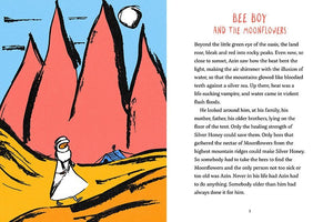 Bee Boy and the Moonflowers Nicola Davies Max Low published by Graffeg Shadows and Light Series