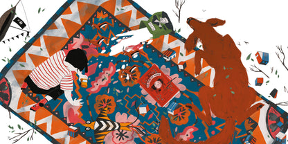 Blow, Wind, Blow by Dom Conlon and Anastasia Izlesou book page environmental poetic picture book