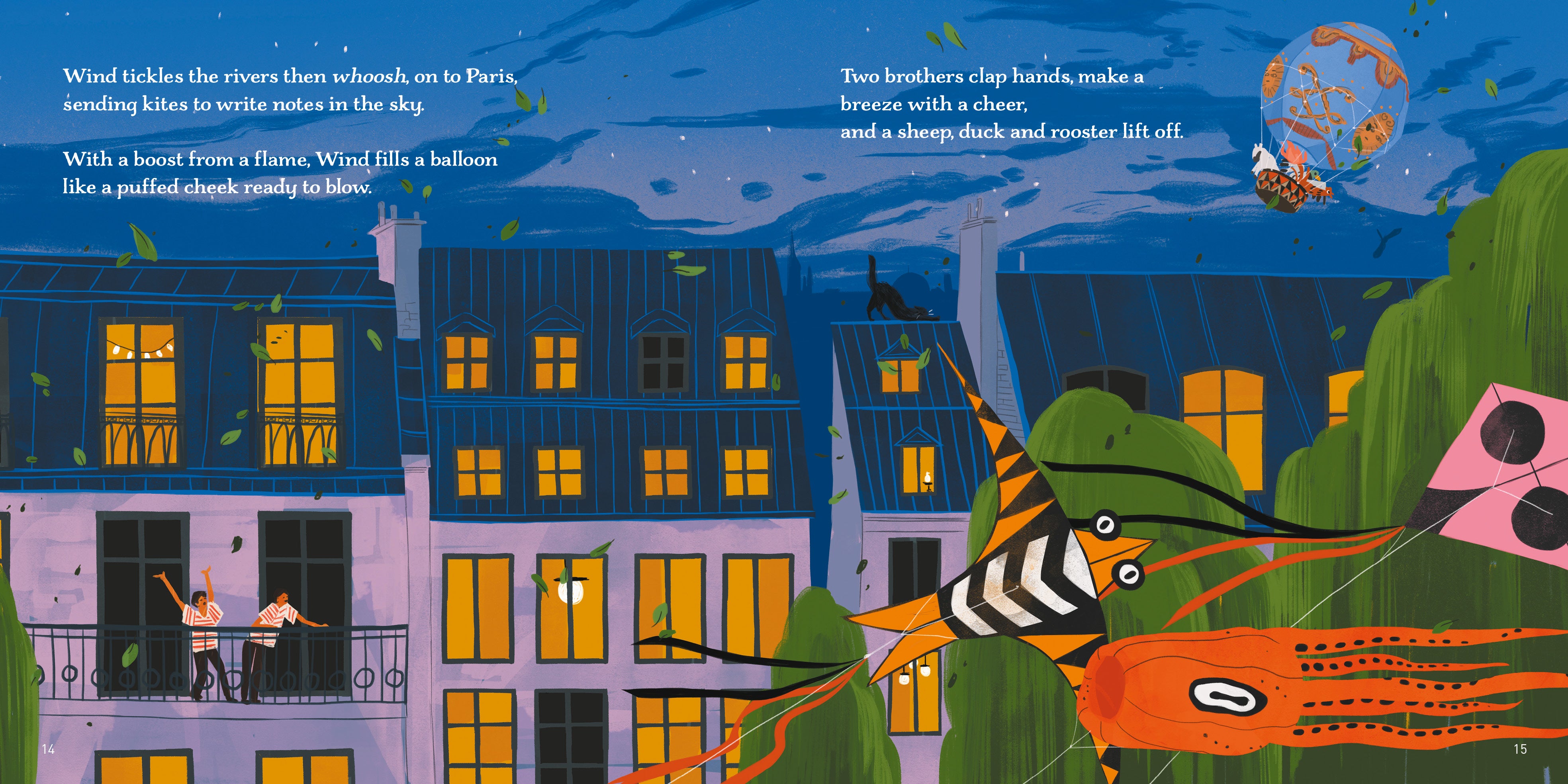 IDEE 秋山花 「A nice wind is blowing!」 Children's Picture Book - Blow, Wind, Blow! – Graffeg Books