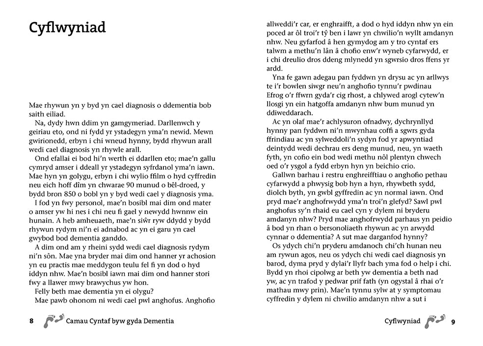 Camau Cyntaf byw gyda Dementia