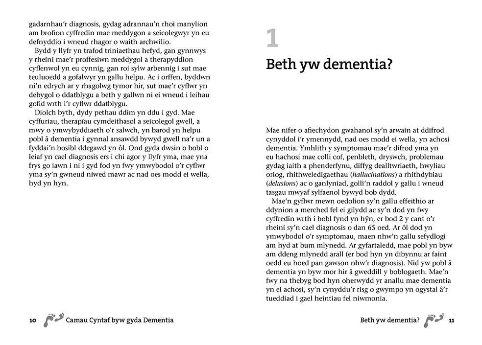 Camau Cyntaf byw gyda Dementia
