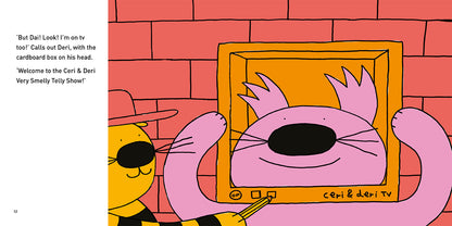 Ceri and Deri The Very Smelly Telly Show Max Low published by Graffeg