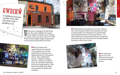 A Drinker's Guide to Cardiff Oliver Hurley photographs by Phil Jones published by Graffeg Gwdihw