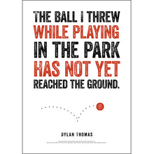 Load image into Gallery viewer, The Ball I Threw While Playing Dylan Thomas Poster
