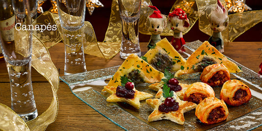 Festive Recipes Angela Gray Angela Gray's Cookery School Huw Jones published by Graffeg Canap√©s