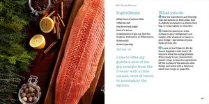 Festive Recipes Angela Gray Angela Gray's Cookery School Huw Jones published by Graffeg Gin Cured Salmon