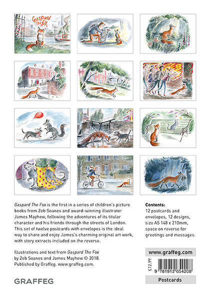 Gaspard the Fox Postcard Pack