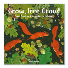 Load image into Gallery viewer, Grow, Tree, Grow by Dom Conlon and Anastasia Izlesou book cover - environmental poetic picture book
