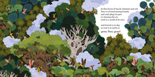 Load image into Gallery viewer, Grow, Tree, Grow by Dom Conlon and Anastasia Izlesou book page environmental poetic picture book
