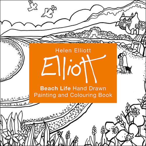 Helen Elliott Beach Life Colouring Book, published by Graffeg