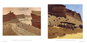 sir kyffin williams painting book prints postcards welsh art 'Lle Cul, Patagonia' 1969 and 'Horse at Lle Cul' 1969