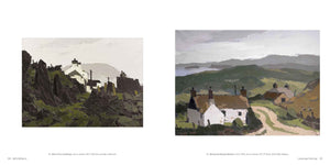sir kyffin williams painting book prints postcards welsh art 'Welsh Farm Buildings' and 'Bythynnod Mynydd Bodafon' circa 1962