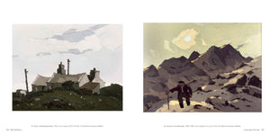 sir kyffin williams painting book prints postcards welsh art 'Farm, Llandairynghornwy' 1975 and 'Farmer on the Mountain' 1984-1990