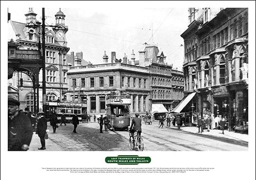 Lost Tramways of Wales Poster - Commercial Street, Newport