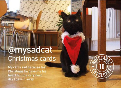 My Sad Cat Christmas Card Pack