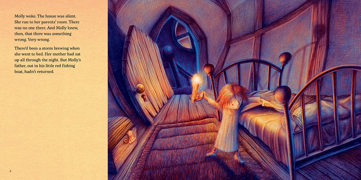 Molly and the Stormy Sea by Malachy Doyle and Andrew Whitson picture book page