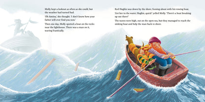 Molly and the Shipwreck by Malachy Doyle and Andrew Whitson picture book about refugees page