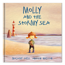 Load image into Gallery viewer, Molly and the Stormy Sea by Malachy Doyle and Andrew Whitson picture book cover
