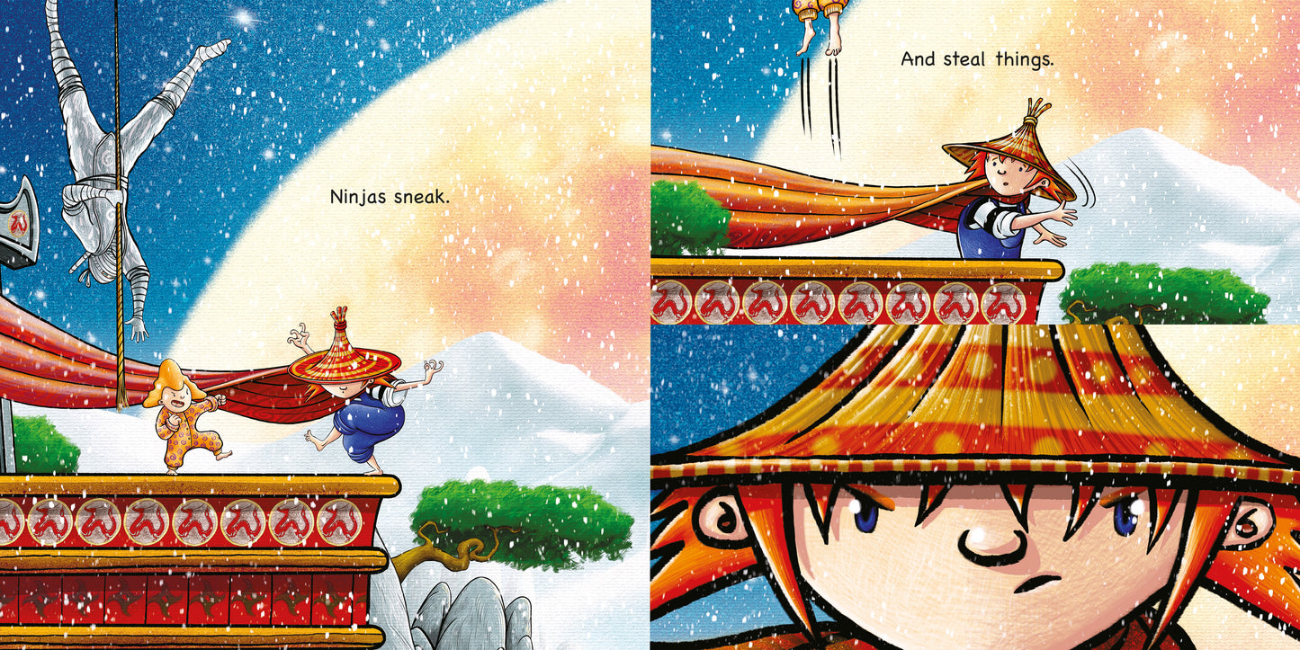 Rita wants a Ninja by Máire Zepf and Andrew Whitson, published by Graffeg picture book page