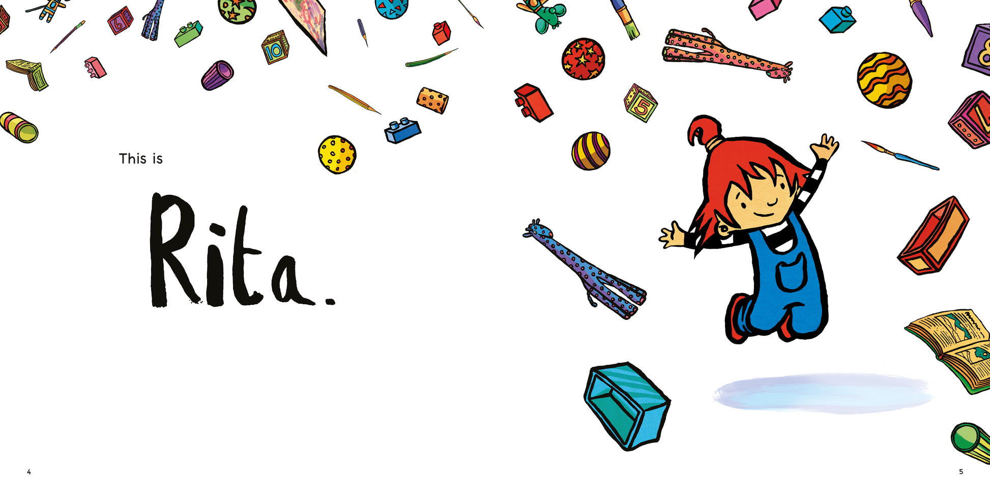 Rita wants a Robot by Máire Zepf and Andrew Whitson, published by Graffeg picture book page