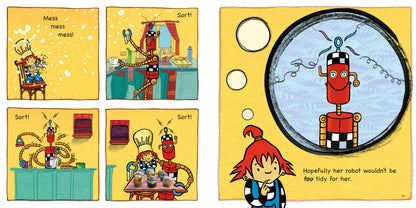 Rita wants a Robot by M√°ire Zepf and Andrew Whitson, published by Graffeg picture book page