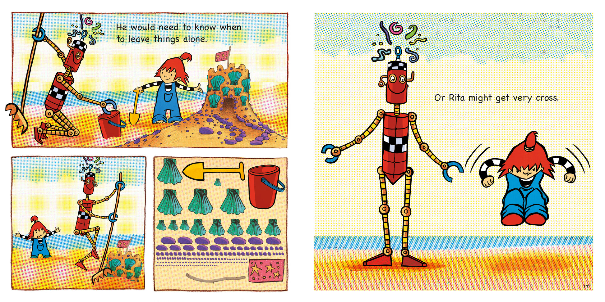 Rita wants a Robot by Máire Zepf and Andrew Whitson, published by Graffeg picture book page