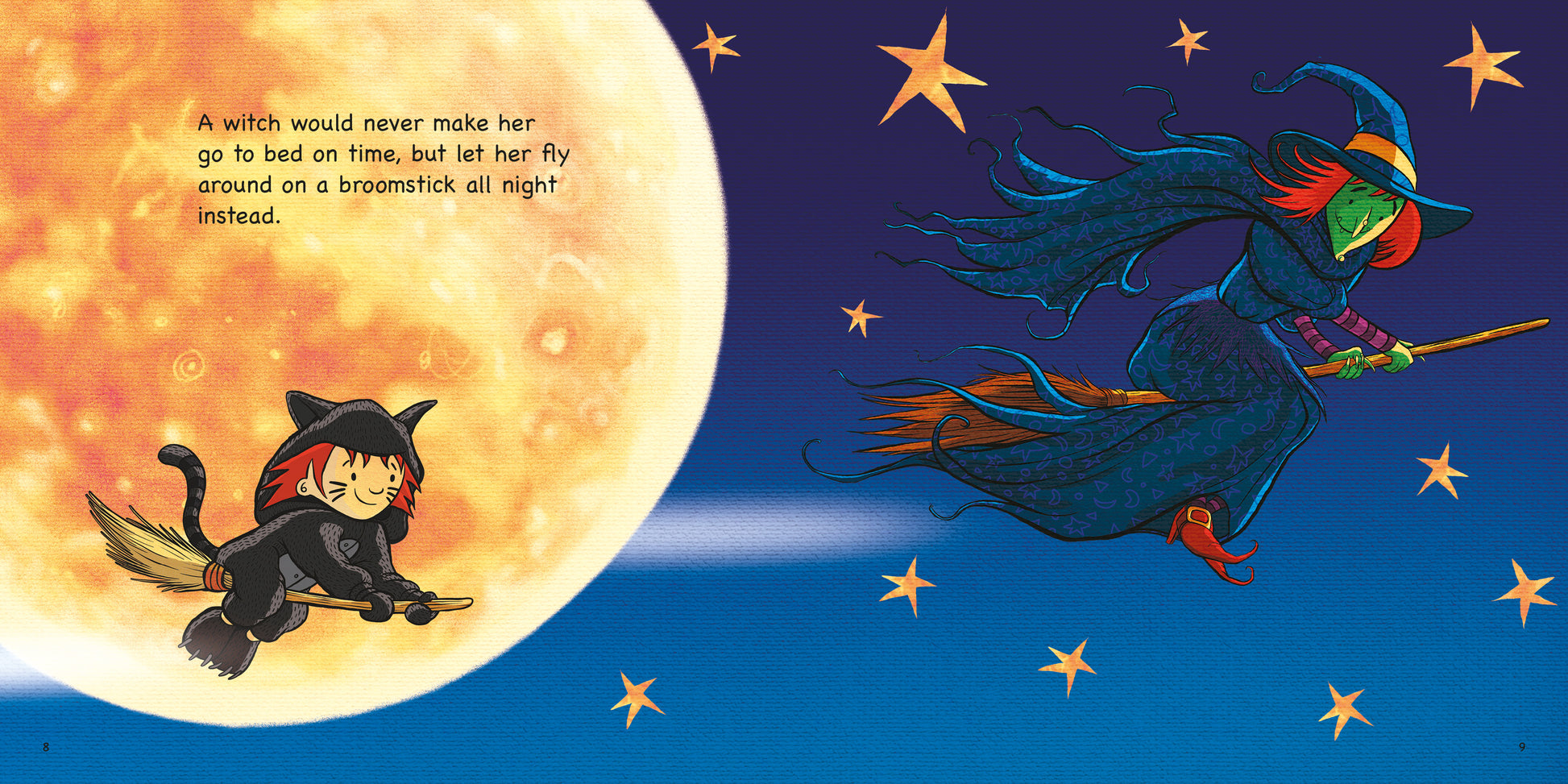 Rita wants a Witch by Máire Zepf and Mr Ando, Andrew Whitson, published by Graffeg halloween picture book page