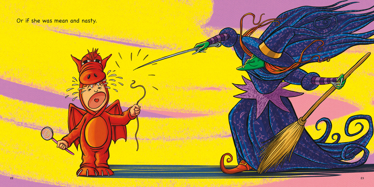 Rita wants a Witch by Máire Zepf and Mr Ando, Andrew Whitson, published by Graffeg halloween picture book page