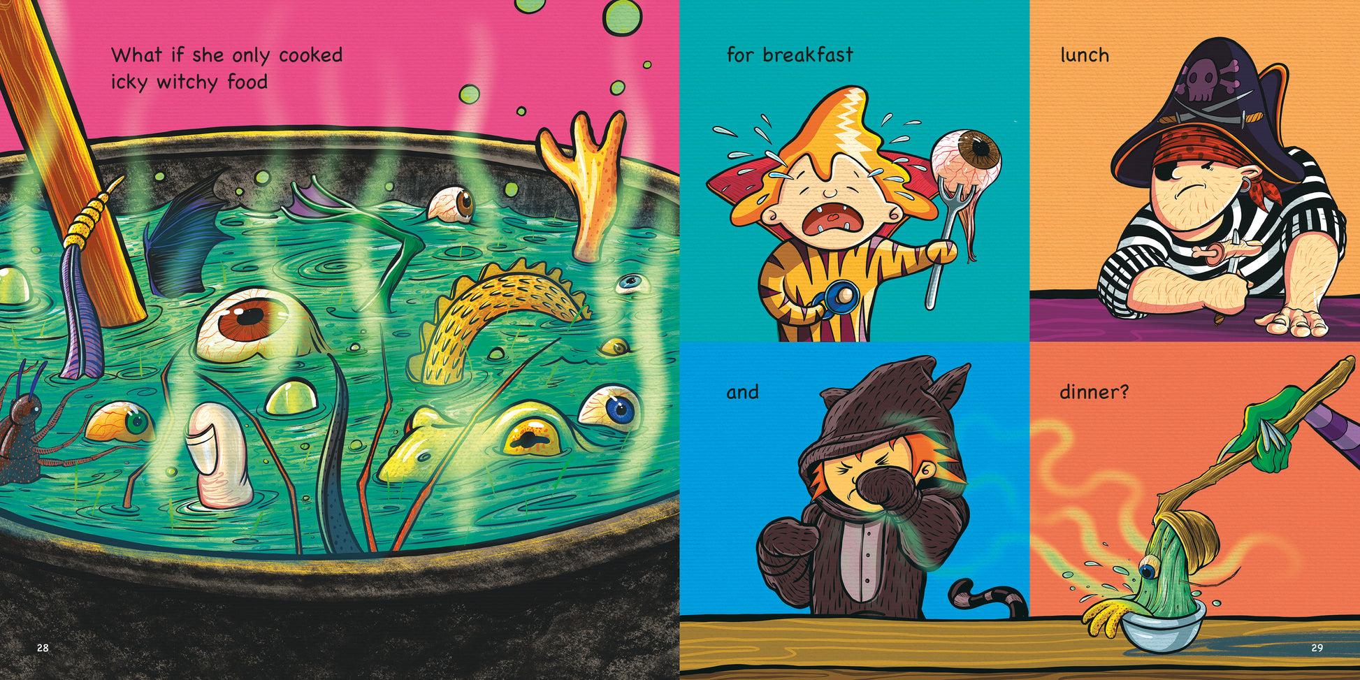 Rita wants a Witch by Máire Zepf and Mr Ando, Andrew Whitson, published by Graffeg halloween picture book page