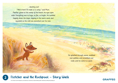 Fletcher and the Rockpool Story Walk Pack