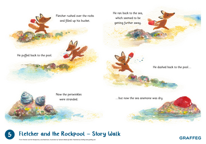Fletcher and the Rockpool Story Walk Pack