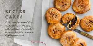 Flavours of England Baking Gilli Davies Huw Jones published by Graffeg Eccles Cakes