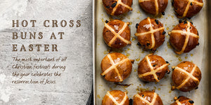 Flavours of England Festive Gilli Davies Huw Jones published by Graffeg Hot Cross Buns Easter